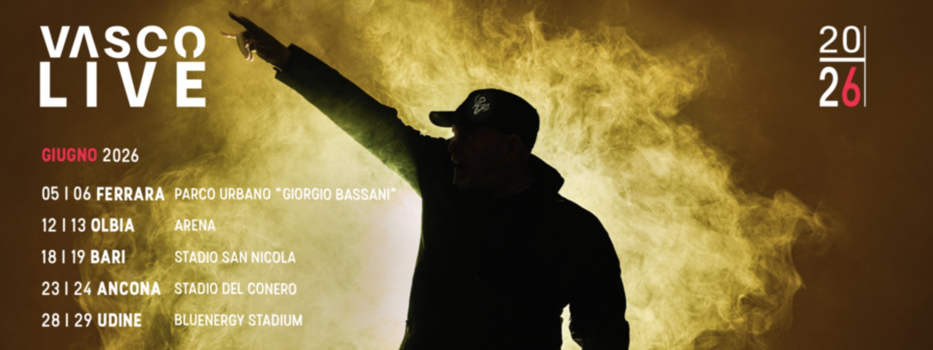 PREVENDITA FAN CLUB TUTTE LE INFO VASCO LIVE 2026 Vasco Rossi Fb 2026 